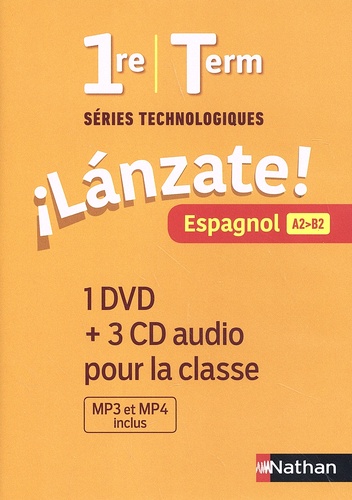 Espagnol 1re/Tle A2>B2 Lanzate!  Edition 2020 -  1 DVD + 3 CD audio