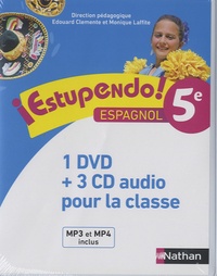 Edouard Clémente et Monique Laffite - Espagnol 5e Estupendo!. 1 DVD + 3 CD audio