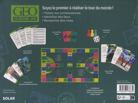 Géo Le grand jeu. Plus de 500 questions & défis pour partir à la découverte du monde