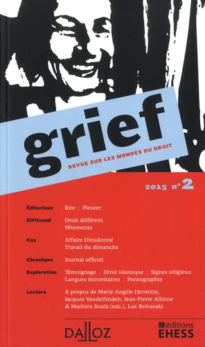 Olivier Cayla et Rainer Maria Kiesow - Grief N° 2/2015 : .