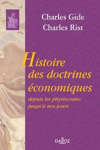 Histoire des doctrines économiques depuis les physiocrates jusqu'à nos jours