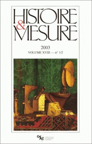 Vanessa Léa et Stéphane Morabito - Histoire & Mesure Volume 18 N°1-2/2003 : .