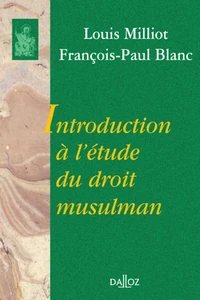 Introduction à l'étude du droit musulman.