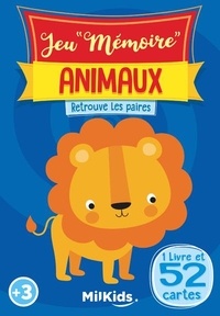  Milkids - Jeu "Mémoire" Animaux - 1 livre et 52 cartes.