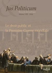 Le droit public et la Première Guerre mondiale