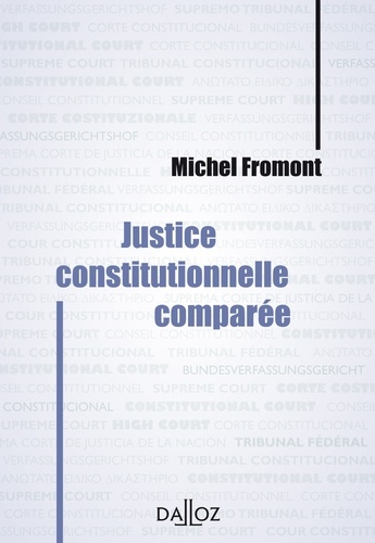 Michel Fromont - Justice constitutionnelle comparée.