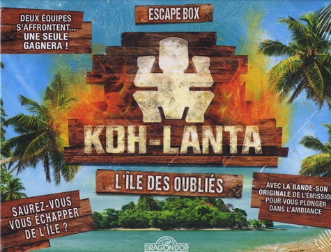 Koh-Lanta. L'île des oubliés. Coffret avec 1 livret de 32 pages, 40 cartes, 1 bande-son et 1 poster