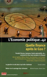 Quelle finance après le G 20 ?