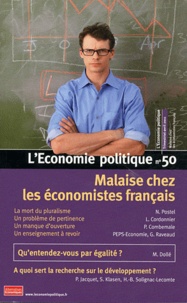 Christian Chavagneux - L'Economie politique N° 50, Avril 2011 : Malaise chez les économistes français.