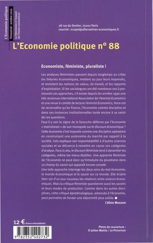 L'Economie politique N° 88, octobre 2020 Le féminisme à l'assaut de l'homo economicus