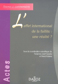 David Robine - L'effet international de la faillite : une réalité ?.
