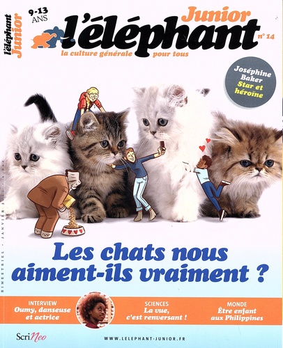 Stéphanie Tisserond - L'éléphant junior N° 14, janvier 2023 : Les chats nous aiment-ils vraiment ?.