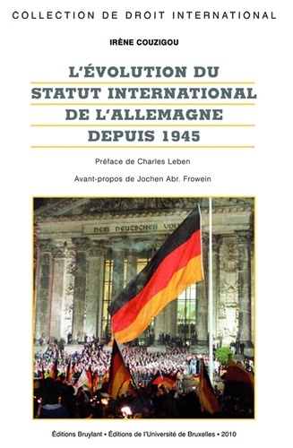 Irène Couzigou - L'évolution du statut international de l'Allemagne depuis 1945.