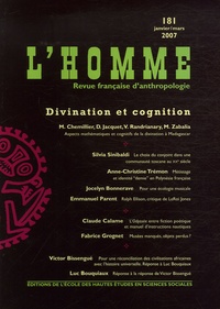 Marc Chemillier et Denis Jacquet - L'Homme N° 181, Janvier-mars : Divination et cognition.