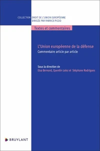L'Union européenne de la défense