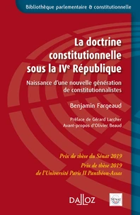 La doctrine constitutionnelle sous la IVe République