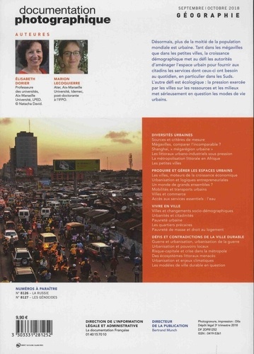 La Documentation photographique N° 8125, septembre-octobre 2018 L'urbanisation du monde