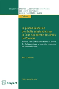 La procéduralisation des droits substantiels par la Cour européenne des droits de l'homme