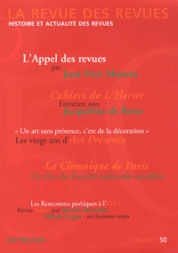 La revue des revues N° 50, Automne 2013