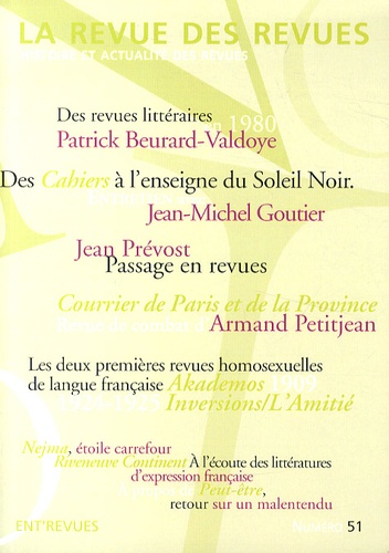 Olivier Corpet - La revue des revues N° 51, Printemps 2014 : .