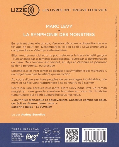 La Symphonie des monstres  avec 1 CD audio MP3