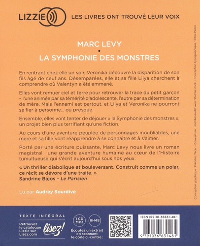 La Symphonie des monstres  avec 1 CD audio MP3