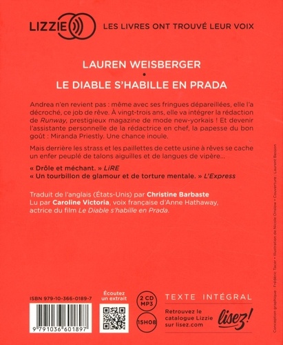 Le diable s'habille en Prada de Lauren Weisberger - Livre - Decitre
