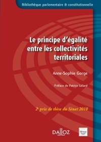 Anne-Sophie Gorge - Le principe d'égalité entre les collectivités territoriales.
