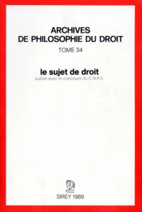 Le Sujet de droit