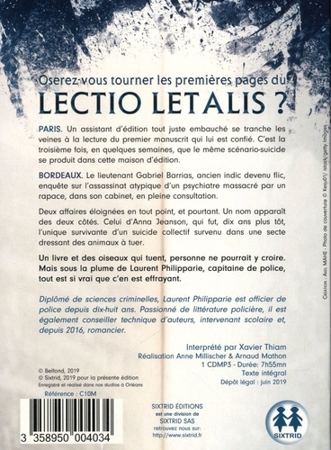 Lectio Letalis  avec 1 CD audio MP3
