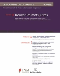 Les Cahiers de la Justice N° 2/2026