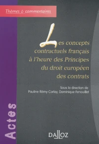 Les concepts contractuels français à l'heure des Principes du droit européen des contrats