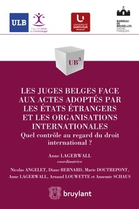 Anne Lagerwall - Les juges belges face aux actes adoptés par les états étrangers et les organisations internationales - Quel contrôle au regard du droit international ?.