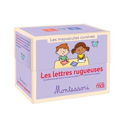 Samirra Trari - Les lettres rugueuses Montessori - Les majuscules cursives.