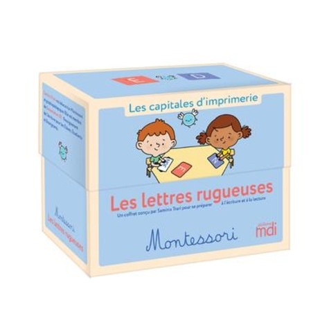 Samirra Trari - Les lettres rugueuses Montessori - Les capitales d'imprimerie.