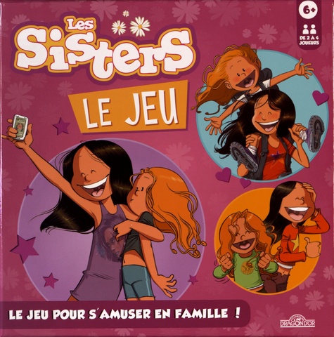 Les Sisters, le jeu. Avec un livret des règles du jeu, un plateau, un dé, un sablier, des pions et 200 cartes