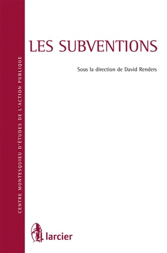 David Renders - Les subventions.