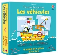 Elisa Ferro et Matthew Oldham - Les véhicules - Avec 4 puzzle de 4 pièces et un livre.