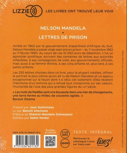 Lettres de prison  avec 2 CD audio MP3