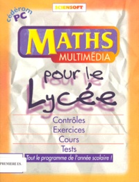  Sciensoft - Maths Multimédia pour le lycée 1ère ES - Contrôles, Exercices, Cours et Tests, CD-ROM.