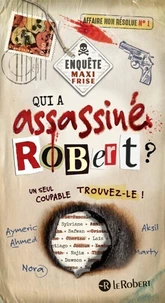 Maxi frise jeu d'élimination - Qui a assassiné Robert ?