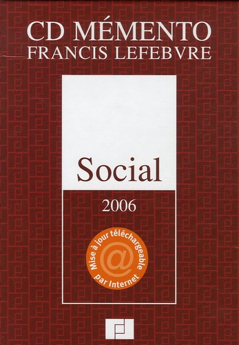  Francis Lefebvre - Mémento Social - CD-Rom.
