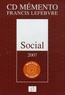  Francis Lefebvre - Mémento Social - CD-ROM.