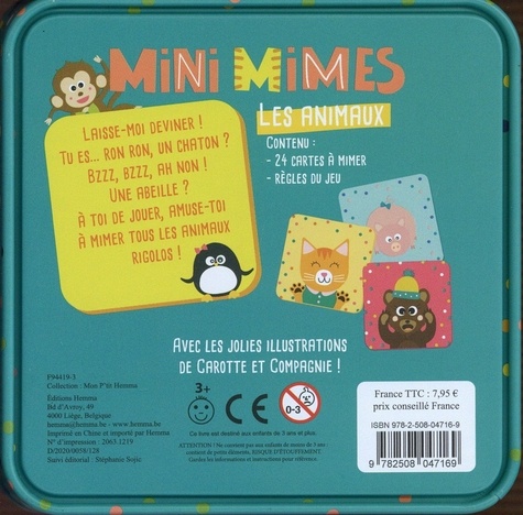 Mini mimes Les animaux