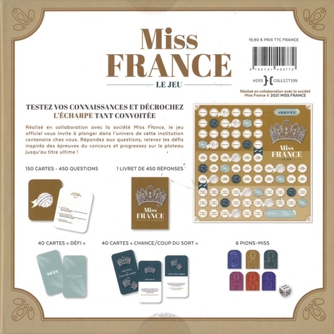 Miss France, le jeu. Avec 230 cartesn 1 livret, 1 plateau et 6 pions