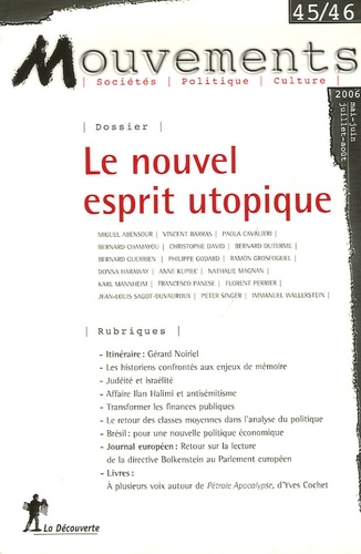 Donna Haraway et Paola Cavalieri - Mouvements N° 45-46, Mai-juin-j : Le nouvel esprit utopique.