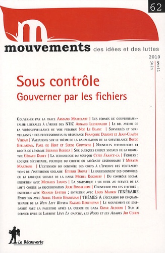 Meryem Marzouki et Patrick Simon - Mouvements N° 62, Avril-Juin 20 : Sous contrôle : gouverner par les fichiers.