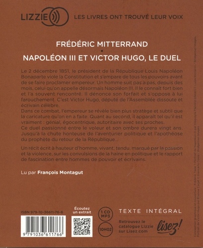 Napoléon III et Victor Hugo, le duel  avec 1 CD audio MP3