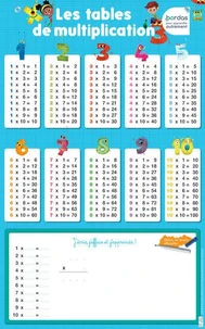 Poster les tables de multiplication