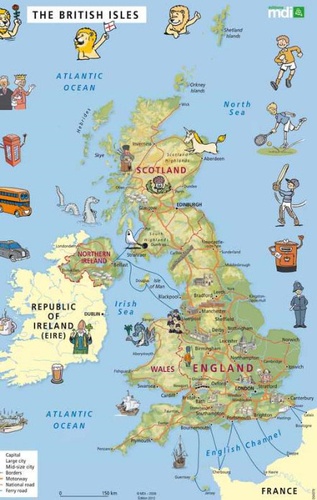  Editions MDI - Poster The British Isles (La Grande-Bretagne).